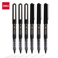 得力(deli)S656-Z1 直液笔签字笔 0.5mm 黑色 12支/盒 (单位:盒)