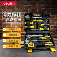 得力(deli)DL5962 家用多功能五金工具箱套装手动工具组套维修家用11件(套)