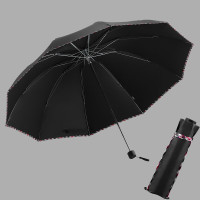 天堂伞 3311E 商务太阳伞 升级版 64CM*10K 黑色 (把)