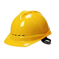谋福CNMF ABS透气安全帽 工程帽 (V型三面透气安全帽 黄色 仓)9520(单位:个)