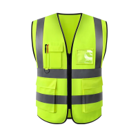 小微品尚 拉链布反光衣(红、蓝、绿、橘、荧光绿)(件)