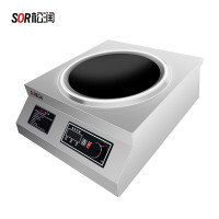 松润(SOR)商用电磁炉凹炉配炒锅 SOR-N826[3.5KW双控全钢]不锈钢色 单位:台