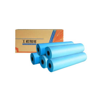 悠弦工品蓝图纸建筑工程用纸/3寸芯/单面蓝/A2 440mm*150米/卷YX-BF00366