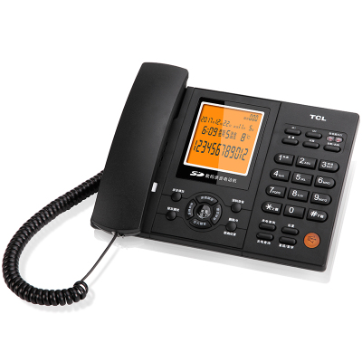 TCL电话机座机录音固话办公商务SD卡存储录音应答HCD88