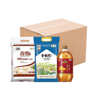 福临门土榨花生油1.8L中粮皇家粮仓丝苗米2.5kg中粮香雪麦纯精制粉5kg