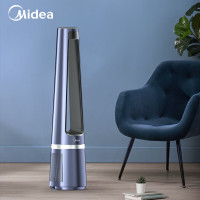 美的(Midea)无叶风扇家用塔扇智能温感远程智控变频扇室母婴办公遥控空气净化扇 AMS150-CJ