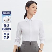 宜虎女士衬衫DS-0002时尚女士商务衬衫修身显瘦女生气质纯色长袖衬衫女