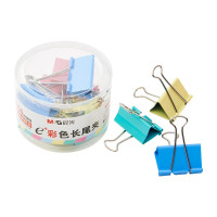 晨光(M&G)ABS92738 50mm彩色长尾夹3筒12只/筒燕尾夹蝴蝶夹票据夹试卷夹长尾夹/白钢夹/票夹