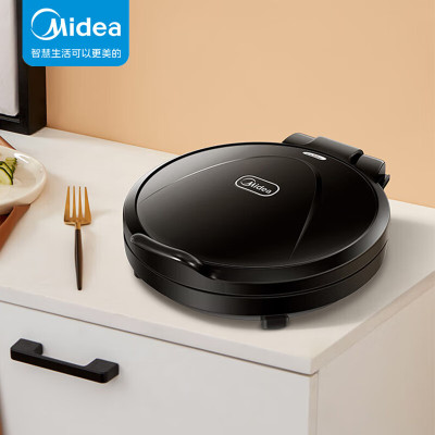 美的(Midea)电饼铛 MC-JHN30F家用智能双面加热煎烤机烙饼机三明治早餐机大口径煎饼烙饼锅30cm[黑色]