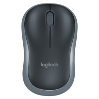 罗技(Logitech)M186无线鼠标 黑灰色 人体工学 电竞游戏 右手通用型
