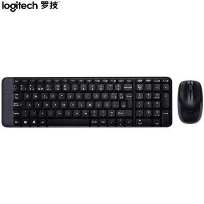 罗技(Logitech)MK220无线键鼠套装黑色 人体工学 电竞游戏 右手通用型