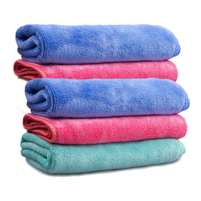茶花(CHAHUA) 洗车毛巾擦车布擦车毛巾超细纤维吸水毛巾清洁抹布40*40cm 5条/组