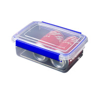 茶花(CHAHUA) 收纳盒(16L)保鲜盒透明塑料大号长方形食品级商用带盖双扣保鲜