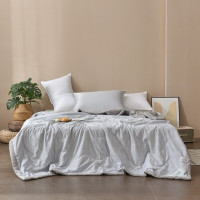 竣程(JUNCHENG) 新疆棉花被 灰小格 200*230cm 单被装