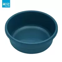 茶花(CHAHUA) 脸盆家用防滑塑料洗衣盆洗菜盆洗脸盆 36cm 蓝色 单位:个