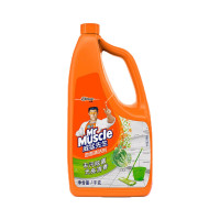 威猛先生(Mr Muscle)地板清洁剂 1kg 草本香型 瓷砖除菌除垢 浓缩配方 单位:瓶