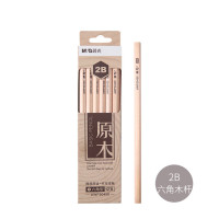 晨光(M&G) 原木2B六角木杆铅笔 AWP30450 12支/盒 单位:盒