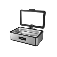 邦捷 自助餐炉子电加热数控调温豪华液压早餐可视酒店保温锅 长方形单格 单位:个