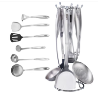 苏泊尔 (SUPOR) 锅铲套装304不锈钢铲勺汤勺炒菜铲子汤勺火锅勺刨皮刀套装 典雅系列七件套 T0908Q