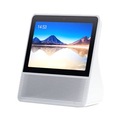 小度 智能音响8C 白色 智能屏音箱 百度8英寸高清语音,视频通话WiFi声控蓝牙 智能音响