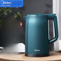 美的(Midea)MK-17MS01 电水壶1.7升大功率速热快速沸腾双层防烫304不锈钢无缝内胆