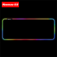 纽曼(Newmine)鼠标垫发光80x30x0.4cm黑色跑马灯RGB幻彩鼠标垫 超大电竞游戏垫办公电脑桌垫