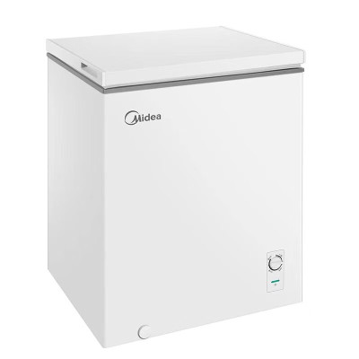 美的(Midea)145升卧式冰柜减霜合金内胆一级能效家用冷柜BD/BC-145KMA白色