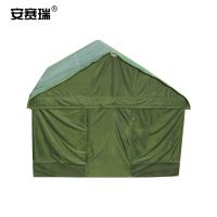 安赛瑞 帐篷26039救灾帐篷加厚橡塑涂层+420D涤纶布军绿色尺寸 2×3米