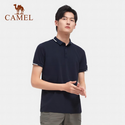 骆驼(CAMEL) 男短袖POLO衫 户外速干短袖POLO衫夏季新款情侣款防闷透气柔软舒适上衣 V1S2VV931