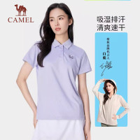 骆驼(CAMEL) 女速干短袖POLO衫 户外速干衣短袖polo衫简约透气吸湿快干运动T恤女 A24BZ01005