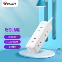 公牛(bull)GN-A140(S)延长线插座 全长1.8米4位无开关新国标插排 拖线板 5个起订