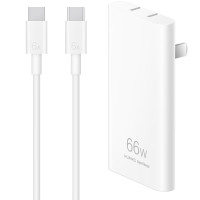 华为(HUAWEI) 原装66W氮化镓超薄充电器数据线套装(数据线为0.5米) 手机超级快充 Max 66W