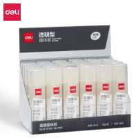 得力(deli) 7108 21g透明色ACR固体胶水/胶棒高粘度顺滑便携24支装办公学习