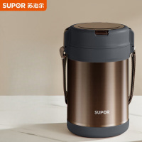 苏泊尔(SUPOR)KFV22AB10魔法保温提锅.S 2.2L 流光黑