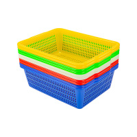 优橙 塑料厨房洗菜篮加厚果蔬蔬菜筐沥水篮大号收纳筐50菜筐