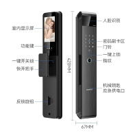 乐开 D913智能锁 人脸指纹密码卡片家用防盗门木门电子锁