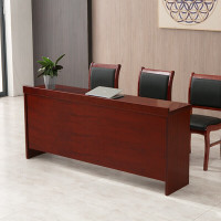 中伟(ZHONGWEI)长条桌会议桌培训桌油漆贴木皮听讲桌课桌三人位2米