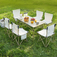中伟(ZHONGWEI)户外折叠桌椅95*57cm长桌 1桌4椅