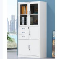 中伟(ZHONGWEI)钢制铁皮柜资料柜档案柜储物柜偏三抽文件柜 850*390*1800