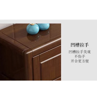 中伟(ZHONGWEI)中式实木电视柜小户型现代简约客厅卧室储物地柜 1.2米-胡桃色