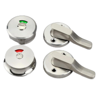 水龙珠(SHUILONGZHU)公共卫生间隔断五金配件不锈钢指示锁有人无人隔板高杯卡扣门锁