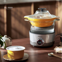 东菱(DonLim)DL-9009蒸汽锅家用电蒸锅多功能锅蒸炖煮一体锅电火锅汽锅鸡专用锅煮锅+陶瓷汽锅
