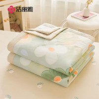 洁丽雅(grace)CP1788 青柠2*2.3米全棉面料空调被芯夏被可水洗夏薄被子单双人盖被