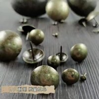 俊伟达复古图钉加长大头钉光面泡钉圆头沙发装饰钉家具五金大门炮钉铆钉30*30mm(加厚)泡钉100个装