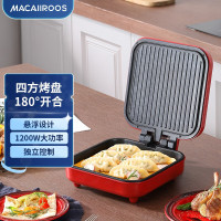 迈卡罗(MACAIIROOS)MC-BD122电饼铛双面加热方盘大火力煎饼锅三明治早餐机