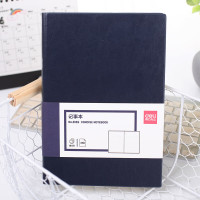 得力(deli)3186商务办公笔记本记事本硬面抄会议记录本黑色A5