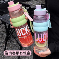 格沫运动水壶吸管杯大容量夏季女学生上学专用便携新款高颜值轻运动水壶(酷莓黑)