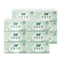 心相印(Mind Act Upon Mind)DT100云感柔韧亲肤抽纸三层100抽12包立体压花柔韧不掉屑纸巾