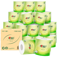 心相印(Mind Act Upon Mind)BT927茶语经典四层140克27粒装茶叶压花卷筒卫生纸箱装