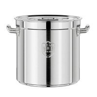 巧媳妇(SMART WIFE)50不锈钢汤桶商用带盖汤桶圆桶大容量储水桶卤肉汤锅
